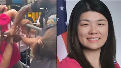 Democrat NYC Councilwoman Susan Zhuang (D) captured on video biting an NYPD officer