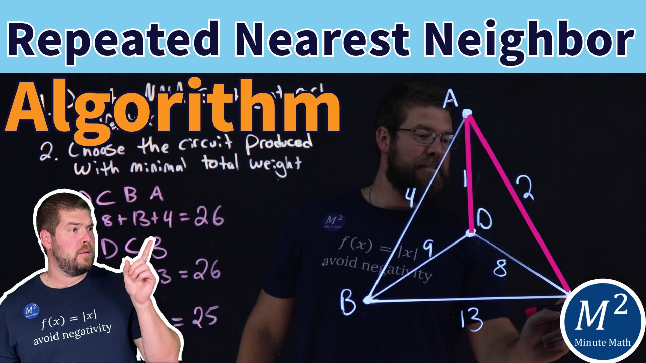 Repeated Nearest Neighbor Algorithm RNNA Explained | Graph Theory ...