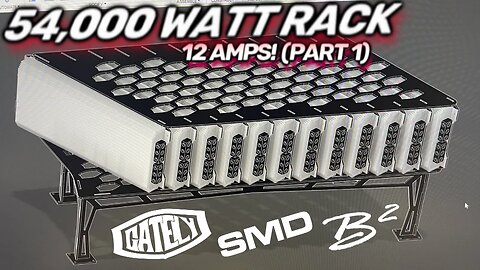 EPIC amp rack build. 54,000 Watts! 12 4500 watt amplifiers! intricate laser cut steel plate pt.1