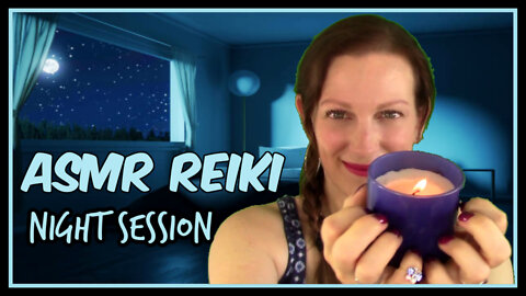 Reiki ASMR l Plucking Energy Chords l Crystal Tapping l Smudge +Anointing l Soft Talk + Moon Light