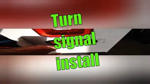 Turn signal install