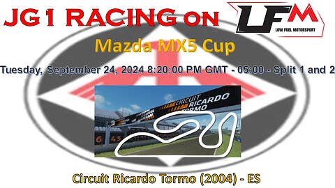 JG1 RACING on LFM - Mazda MX5 Cup - Circuit Ricardo Tormo (2004) - ES - Split 1 and 2