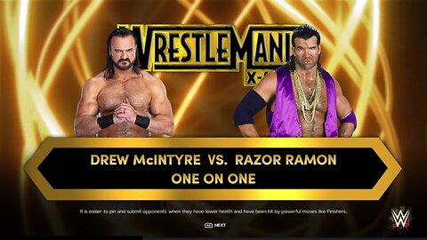 WWE 2k24 Drew Mcintyre vs Razor Ramon