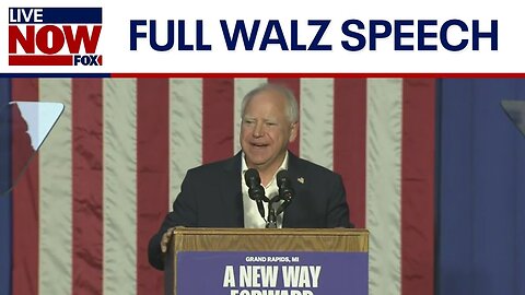 Walz holds campaign rally in battleground Michigan | LiveNOW from FOX