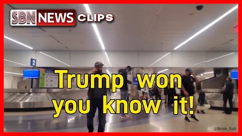 Somebody Paged "Trump Won, You Know It" at the Airport in Los Angeles. Sound On! - 4087