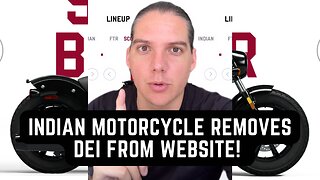 Indian Motorcycle REMOVES DEI From Their Website, Stays Committed To American Bikes! 🔥