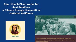 OREGON Rep Khanh Pham works for Climate focus non profit in California