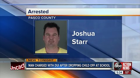 Pasco Co. man arrested for DUI, child neglect after running into parking poles at elementary school