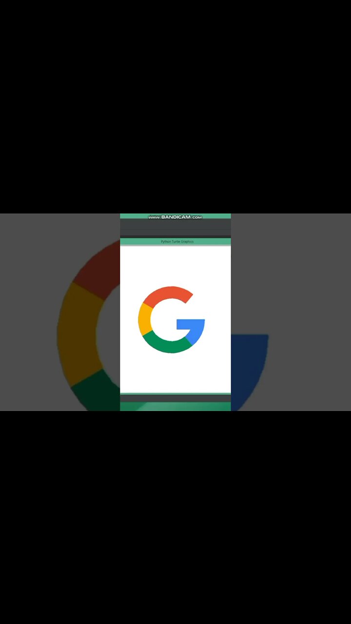 How to design Google logo in python turtle