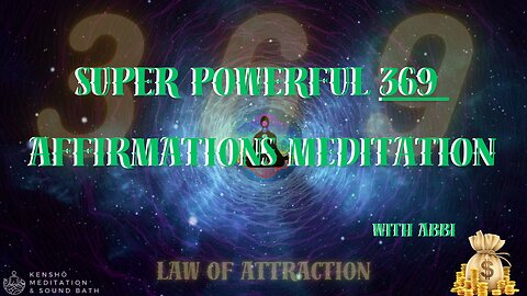 Super Powerful 369 Law of Attraction Meditation!! Don’t Skip, These 20 Mins Will Change Your Life!!