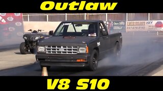 9 Second Outlaw V8 S10 Drag Racing OSCA at Kil Kare