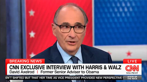 David Axelrod On Harris-Walz Interview: 'I Don't Think She Moved The Ball That Much Forward'