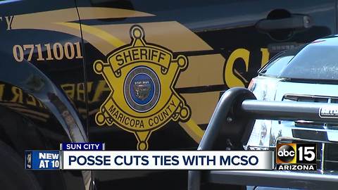 Sun City posse cuts ties with MCSO