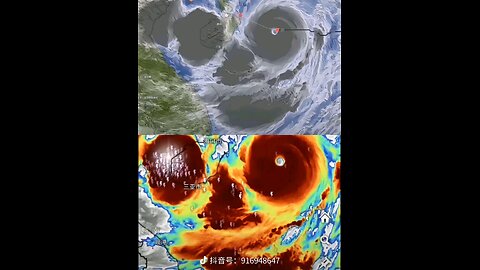 "Capricorn" typhoon weather map surprised the devil Satan.