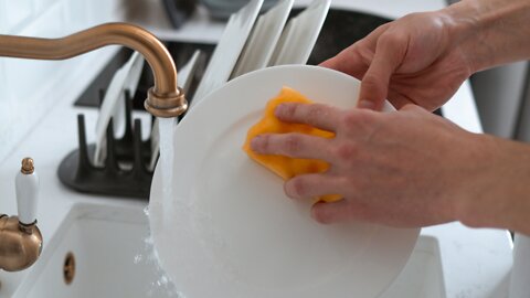 Dirty Dishes and Rubber Gloves ASMR