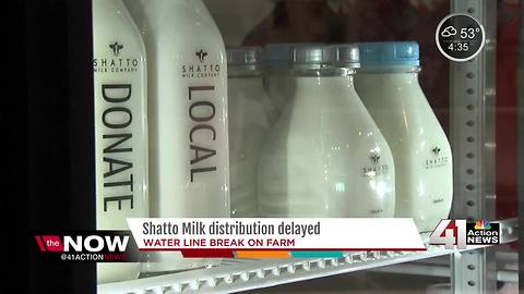 Shatto Milk Company behind on production after water line break