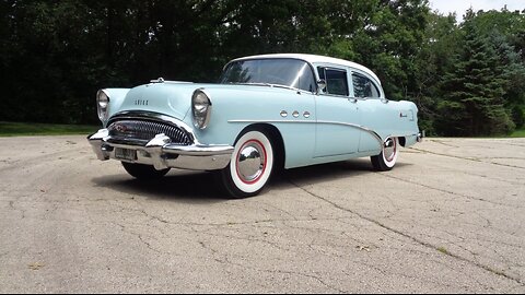 Under 28K Original Miles 1954 Buick Special 4 Door Blue White & Ride My Car Story with Lou Costabile