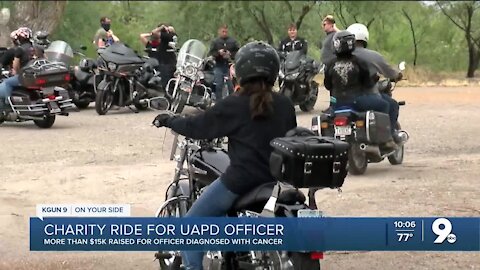 More than $15K raised for UAPD motor officer battling cancer