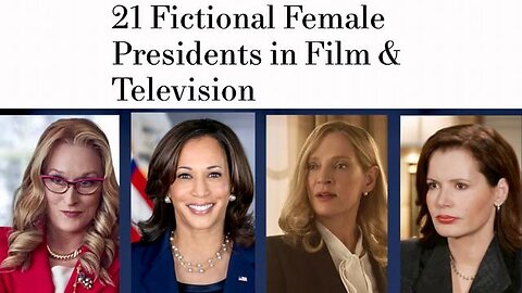 MrE: Fictional Perverse LGBTQIA+ Pedophile 'Female' Presidents on TV! [31.08.2024]