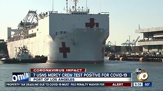 7 USNS Mercy crew members test positive for COVID-19