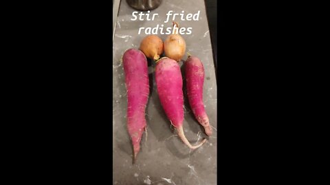 Stir fried radishes - yummie #shorts