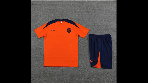 👉🏻⚽️ 2024/25 Netherlands Adult Orange Short Sleeve Training Kit