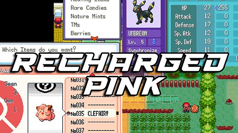 Pokemon Recharged Pink - GBA ROM Hack, Clefairy version of Pokemon Recharged Yellow