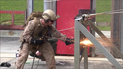 Force Recon Marines Conduct Thermal Breaching Training #Shorts