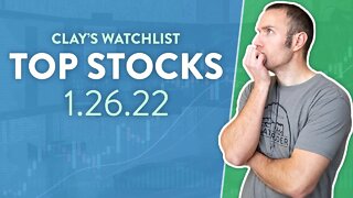 Top 10 Stocks For January 26, 2022 ( $SPY, $QQQ, $AMC, $XELA, $TSLA, and more! )