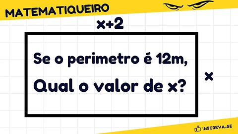 PERIMETRO DE UMA FORMA INCRÍVEL | GEOMETRIA PLANA | MATEMATICA BÁSICA