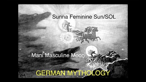 Indian Flag and Sunna the Sun from German Mythology