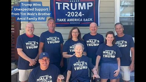 Family Rift Explodes: Tim Walz’s Own Brother Publicly Opposes Him and Backs Trump!