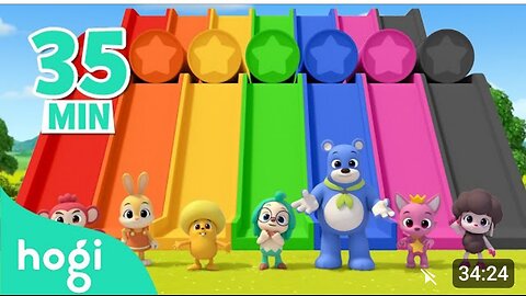 Learn Colors with Slide and More!｜+Compilation｜Colors for Kids