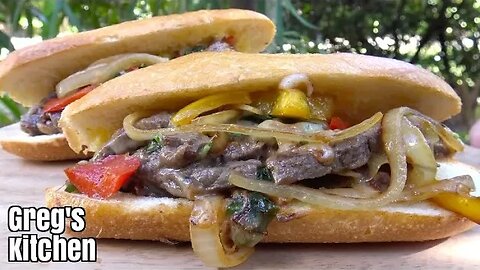 GregO's Philly Cheese Steak Sub Sandwich