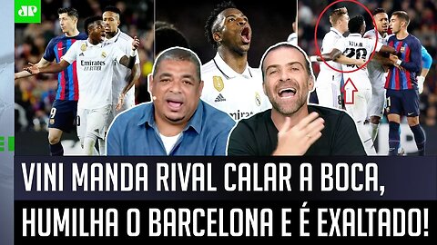 "O Vinicius Júnior começou a RESPONDER esse BANDO DE BABACAS! Ele contra o Barcelona..." Real CHOCA!