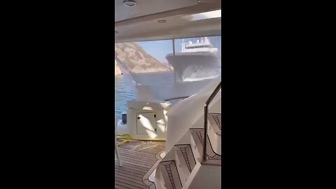 Superyacht collision, 300ft vessel crashes into another boat, leaving passengers screaming in fear