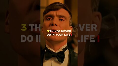 3 THINGS NEVER DO IN YOUR LIFE ~ THOMAS SHELBY || QUOTES #quotes #peakyblinders #sigma #sigmarule