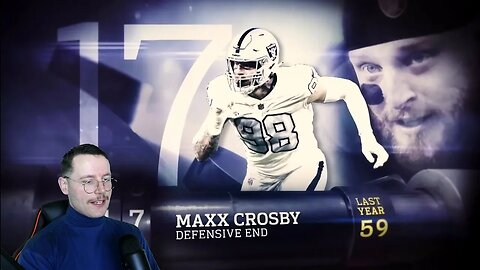 Rugby Player Reacts to MAXX CROSBY (DE, Raiders) #17 The Top 100 NFL Players of 2023