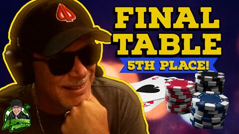 5TH PLACE FINISH $1250 GTD POKER TOURNAMENT: Poker Vlogger final table highlights and poker strategy