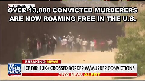 OVER 13,000 ILLEGAL ALIENS CONVICTED OF MURDER SET FREE INTO THE UNITED STATES