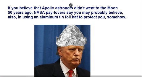 "Moon Hoax – Aluminum Tin Foil" (Armando Balance, 2020).