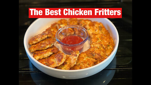 How To Make Chicken Fritters | Easy Chicken Fritters