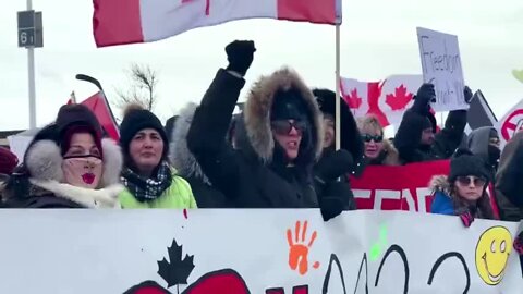 HUGE Canadian Truckers Protest COVID-19 Vaccine Mandate