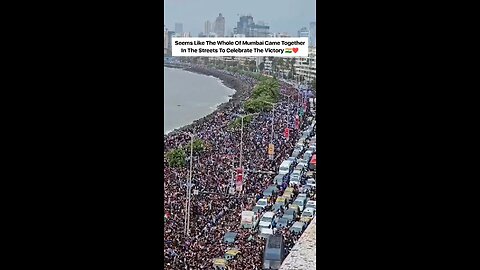 Glimpses of T20 world cup🏆 celebration 🎇🎉 in mumbai, India