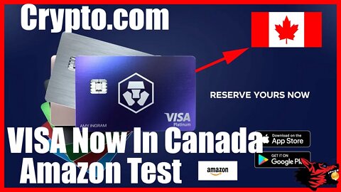 Crypto.com Visa In Canada / Loading Fees / Amazon Test