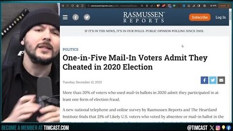 MAIL IN VOTERS ADMIT TO VOTER FRAUD IN 2020 SAYS NEW POLL, TRUMP WILL WIN IN 2024 AS DEMOCRATS PAN..