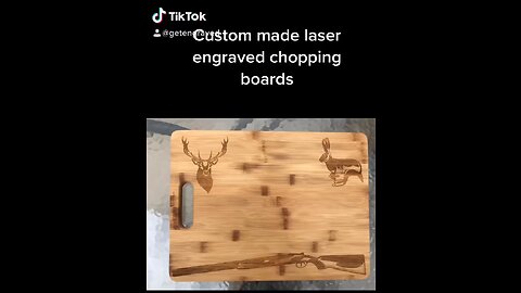 Custom-made laser engraved chopping boards