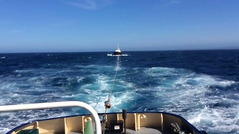 Tugboats At Sea Towing. #merchantnavy #tuglife #lifeatsea