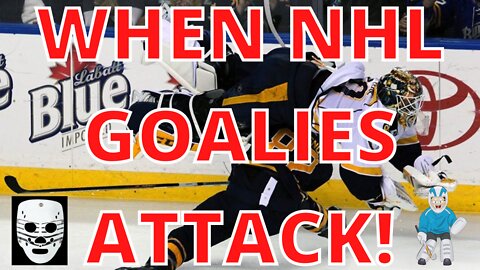 WHEN GOALIES IN THE NHL ATTACK PLAYERS | HOCKEY GOALIE REVENGE