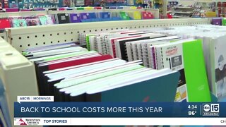 Families spending more on back to school supplies this year